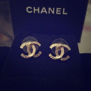 Authentic CHANEL CC Earrings